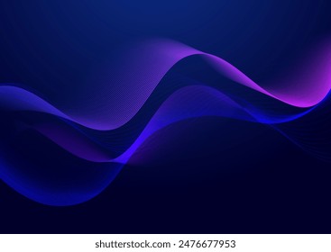 Modern background with a flowing waves design