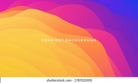 Modern background. Fluid color banner. Dynamic gradients waves background.