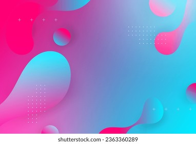 modern background fluid, pink and blue gradation, abstract