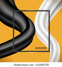 Modern background with frame. The template for advertisement, poster or Billboard.