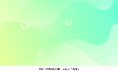 Modern background. full color. yellow green gradation.geometric wave.