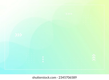 Modern background. full color. yellow green gradation. wave geometric