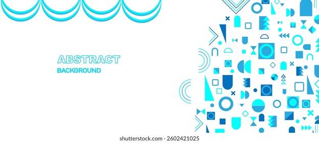 Modern background, Futuristic design sky blue - blue colour geometric shapes background vector illustration. Luxury,graphic,Degital. Perfect for modern projects,business banner, studio background.