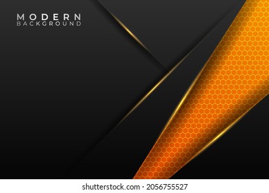 Modern Background Futuristic Technology Diagonal Glow Yellow