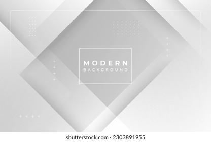 Modernas gradaciones geométricas de fondo gris y blanco elegante