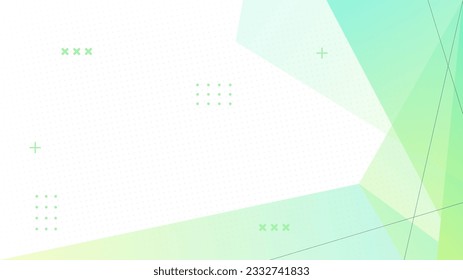 Modern background, geometric, green and yellow gradations, memphis, combination line eps 10