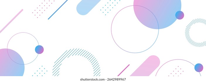 Fondo moderno forma geométrica colorido azul y rosa . Forma de diseño simple. Ilustración vectorial. EPS 10