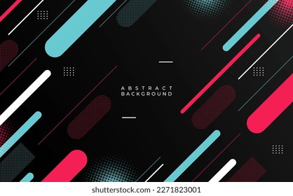 Modern background .geometric style, black color .and memphis style eps 10