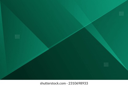 Modern background, geometric style, dark and light green gradation, abstract eps 10