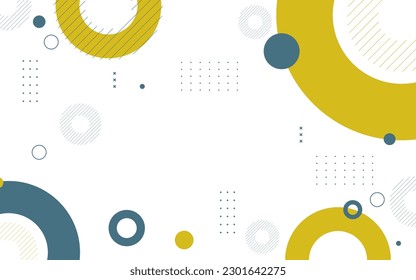 Fondo moderno, estilo geométrico, gradación, estilo minimalista, círculo, memphis