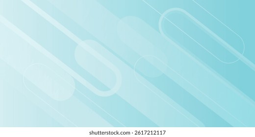Modern background . geometric style, light blue and white gradient . memphis 
