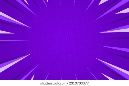 Modern background, geometric style, purple gradation, comic