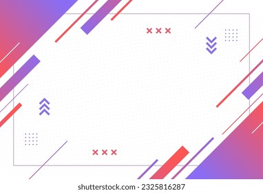  Fondo moderno .estilo geométrico, nido rojo y morado abstracto eps 10