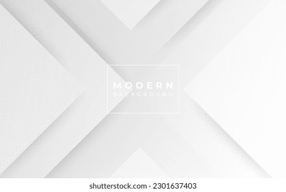 Fondo moderno, estilo geométrico, gradación de color blanco, memphis elegantes