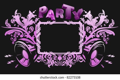  fondo moderno para el folleto de glamour party