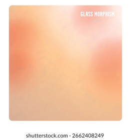 Fondo moderno con efecto de Vector de morfismo de vidrio. Diseño de tarjeta de vidrio transparente. Estilo de tendencia de morfismo de vidrio. Anuncio Abstractas con círculos blancos de colores con desenfoque y sombras. Ilustración vectorial.