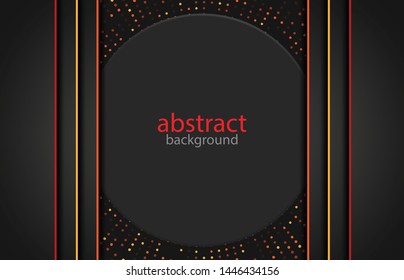 Modern background with glitter effect. Abstract realistic papercut background. Abstract geometric background. Vector 3d illustration. Vector illustration EPS 10