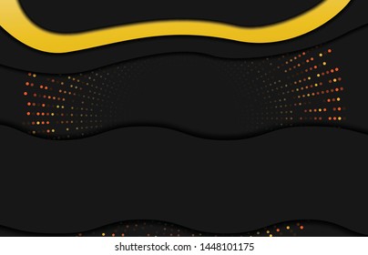 Modern background with glitter effect. Abstract realistic papercut background. Abstract geometric background. Vector 3d illustration. Vector illustration EPS 10