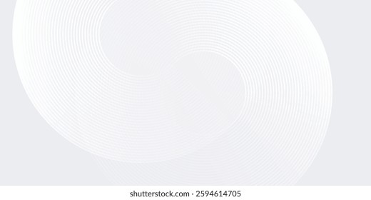 Modern background glowing geometric lines on gray background. Modern shiny blue circle abstract modern