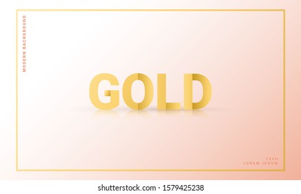 Modern background with gold concept