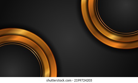 fondo moderno con adorno dorado