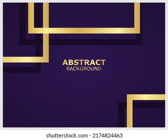 Modern background with golden rectangular outline pattern and shadow, premium, for business layout, digital certificate, brochure template, book cover, invitation. banners, flyers