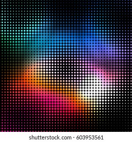 Modern background gradient with a grid of circles