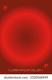 Modern Background with Gradient Mesh Holographic Shapes. Vector Page Design for your Identity. Minimal Print Set in Red Colors for Your Identity Style. 