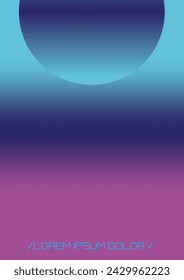 Modern Background with Gradient Mesh Holographic Shapes. Vector Page Design for your Identity. Minimal Print Set for Your Identity Style. 