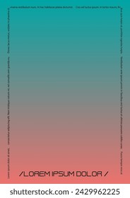 Fondo moderno con formas holográficas de malla degradada. Diseño de folletos vectoriales para su identidad. Conjunto de impresión colorido mínimo para su estilo de identidad. 