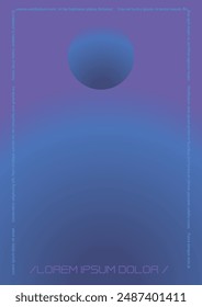 Modern Background with Gradient Mesh Holographic Shapes. Vector Flyer Design for your Identity. Minimal Colourful Print Set for Your Identity Style. 