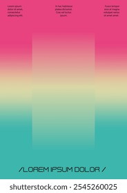 Modern Background with Gradient Mesh Holographic Shapes. Vector Cover Design for your Business. Minimal Print Set for Your Identity Style. 