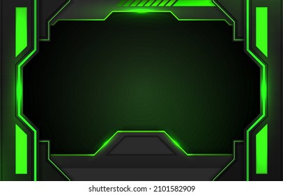 modern background green with element