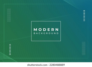  Modern background .green gradation . Geometric wave effect .line