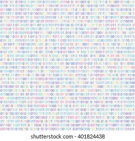 modern background with green numbers on a white background. abstract matrix background. programming computer code. technology concept. seamless pattern. vector illustration