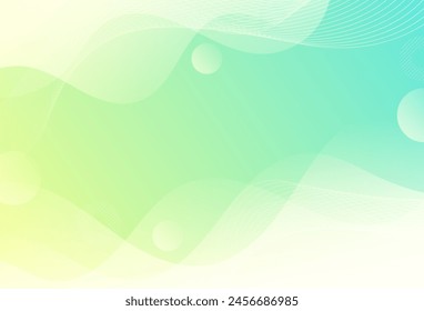 Gradaciones modernas de fondo verde y amarillo, estilo de efecto de onda. fondo Abstractas