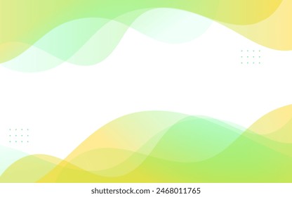 Modern background. Green and yellow gradations. Full color. Wavy effect . Abstract background,eps 10