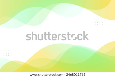 Modern background. Green and yellow gradations. Full color. Wavy effect . Abstract background,eps 10
