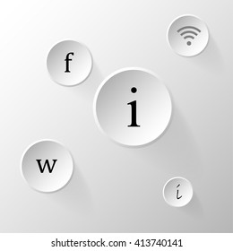 modern background with grey circles and shadows