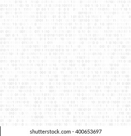 Modern Background With Grey Numbers On A White Background. Abstract Matrix Background. Programming Computer Code. Technology Concept. Seamless Pattern. Vector Illustration For Cyber Monday Sale