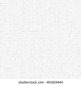 modern background with grey numbers on a white background. abstract matrix background. programming computer code. technology concept. seamless pattern. vector illustration