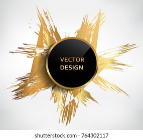 Modern background with grunge shapes.Vector grunge banner.