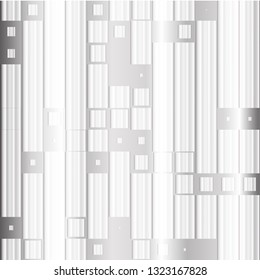 Modern background in high-tech style of squares on a white