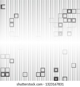 Modern background in high-tech style of squares on a white
