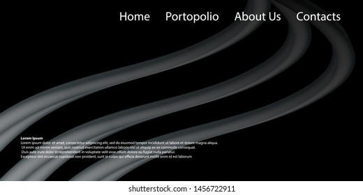 modern background landing page vector design
