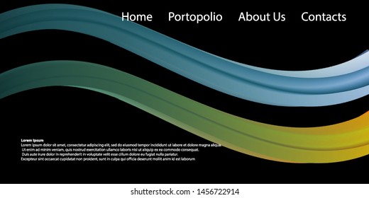 modern background landing page vector design