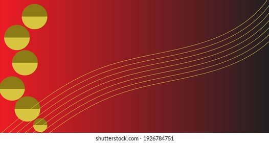 Modern background with the latest style. Red and yellow gold. Suitable for wallpaper, decor, print, presentation, stickers, and others