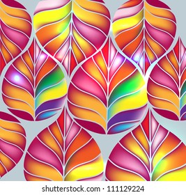 modern background with leaves
