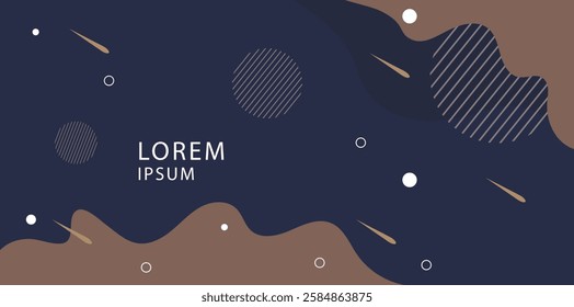 Modern background with line elements and dynamic shapes.