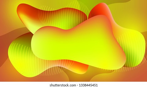 Modern background with liquid shapes in bright colors.Vector illustration.